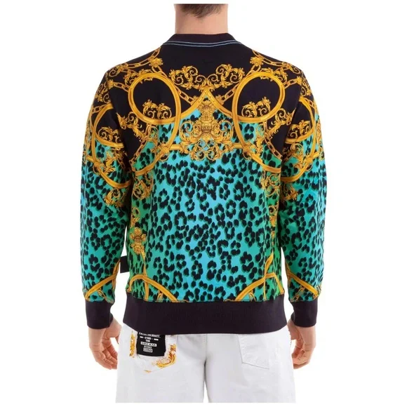 Versace Couture Men's Leo Baroque Crewneck Sweatshirt - Picture 2 of 3